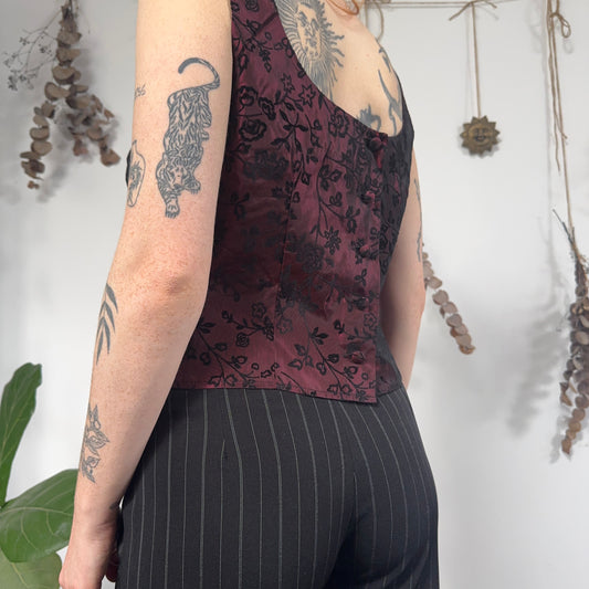 Red iridescent top - size M/L