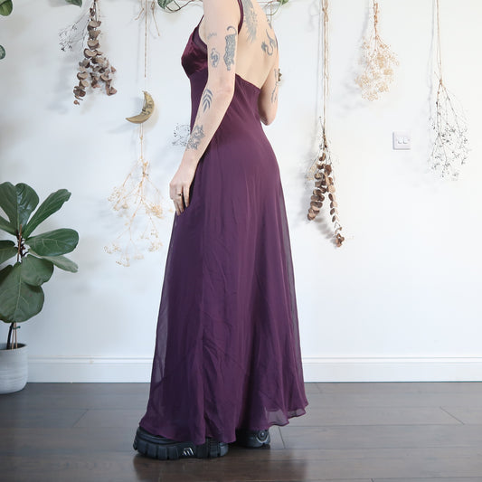 Purple evening dress - size M