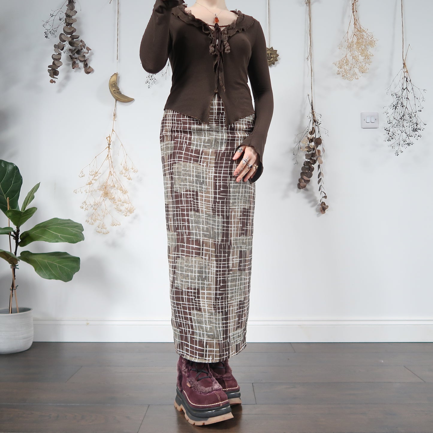 Muted maxi skirt - size S