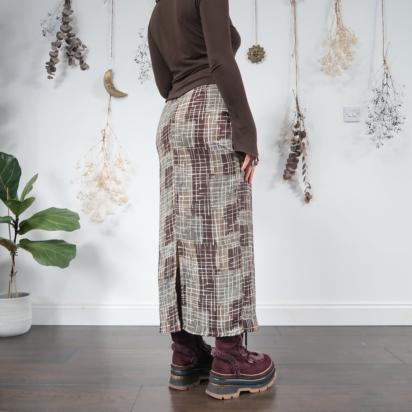 Muted maxi skirt - size S