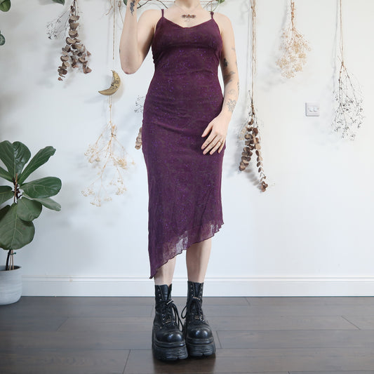 Purple mesh dress - size S/M