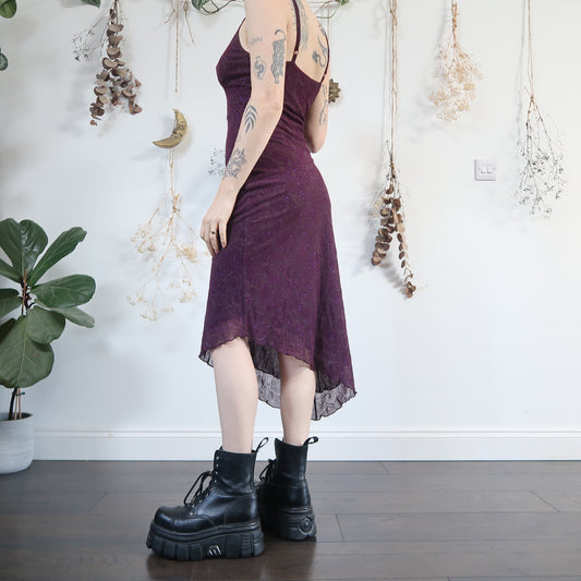 Purple mesh dress - size S/M
