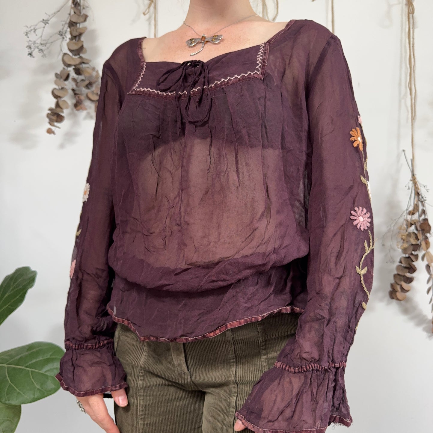 Purple blouse - size L