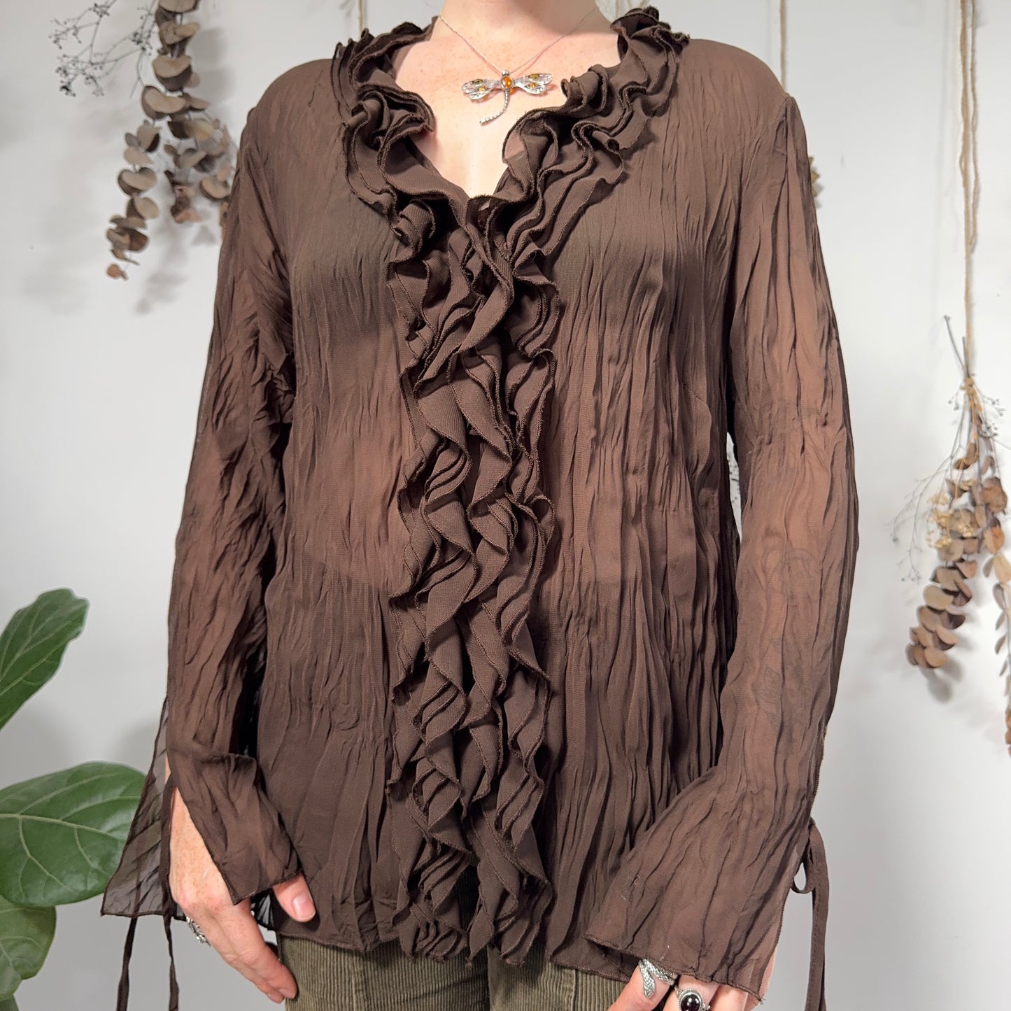 Brown blouse - size XL