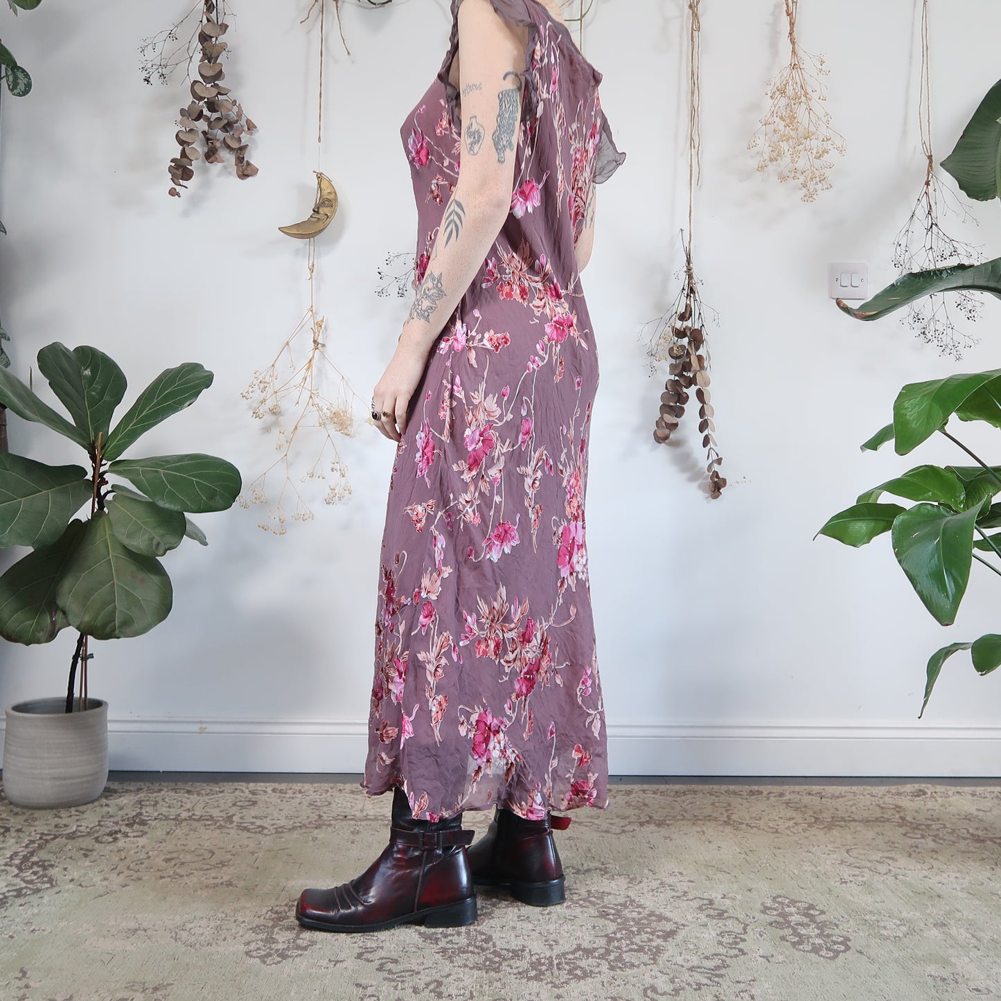 Floral occassion dress - size L/XL