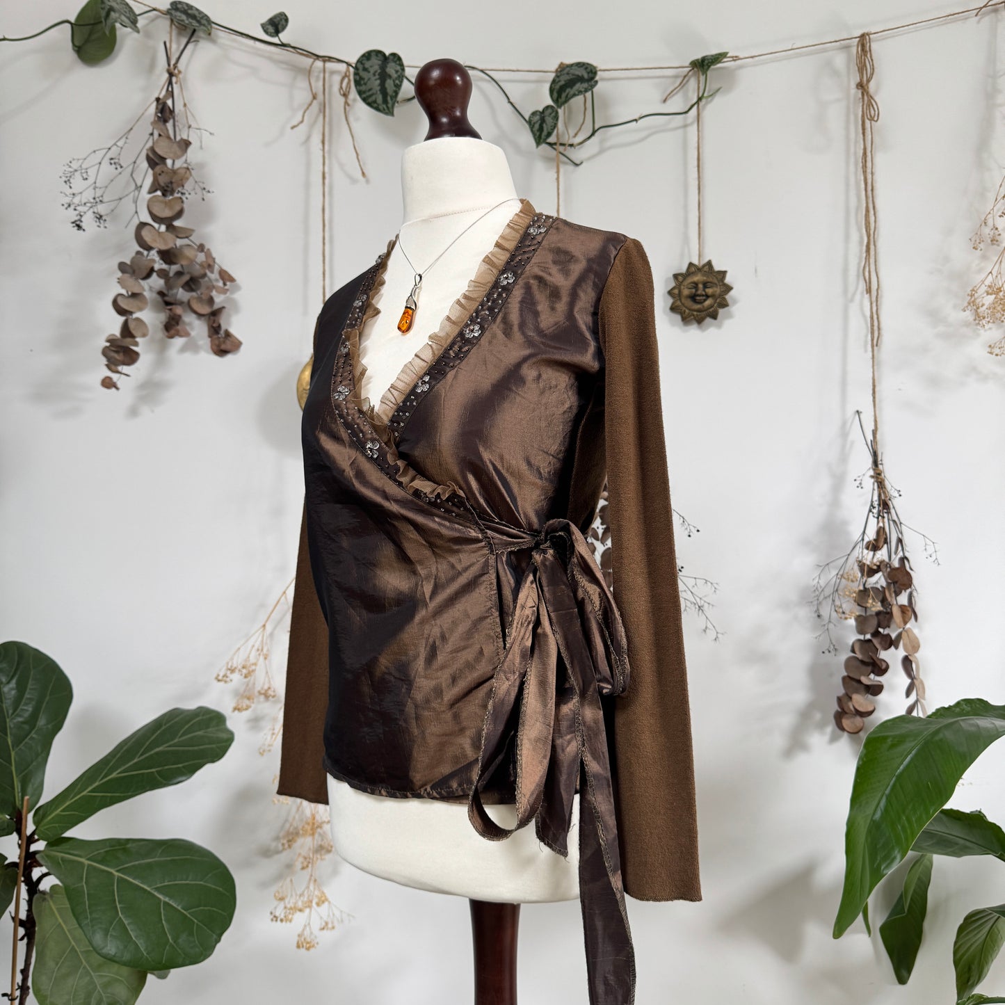 Wrap blouse - size S/M