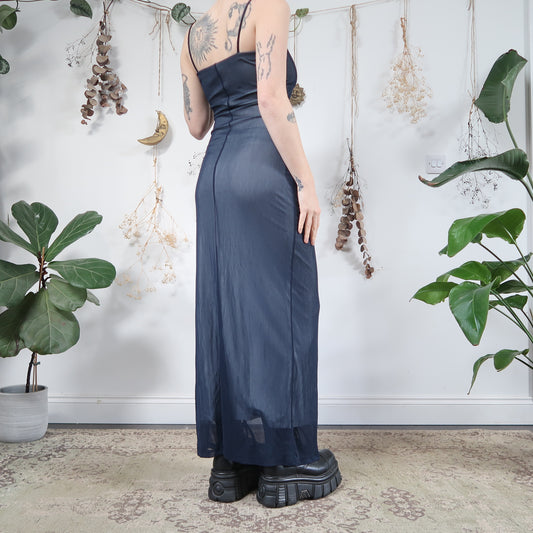 Blue mesh dress - size XS/S