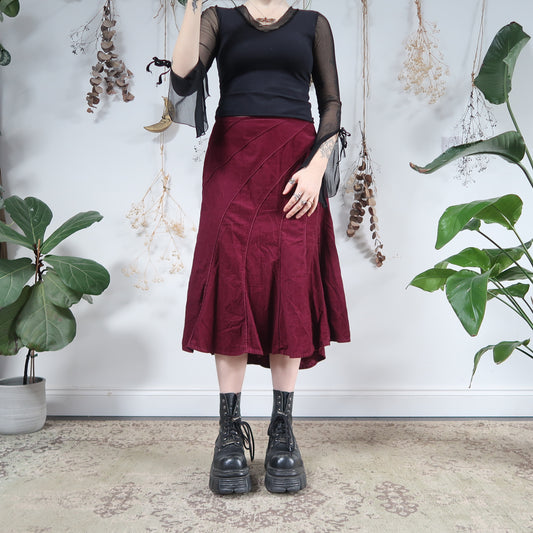 Berry cord skirt - size S/M