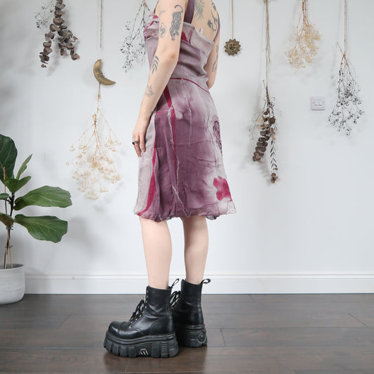 Puple floral dress - size M