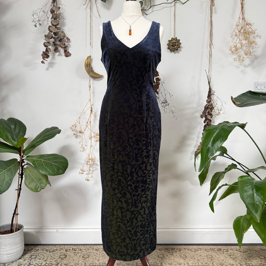 Two tone velvet dress - size L