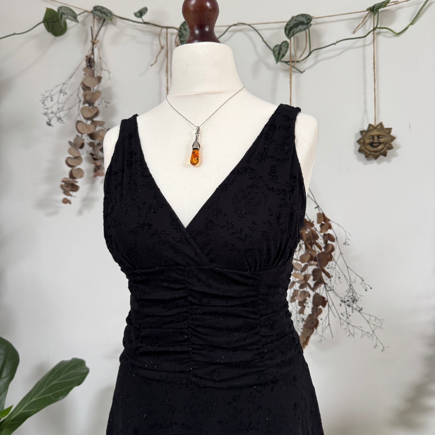 Black mesh dress - size M