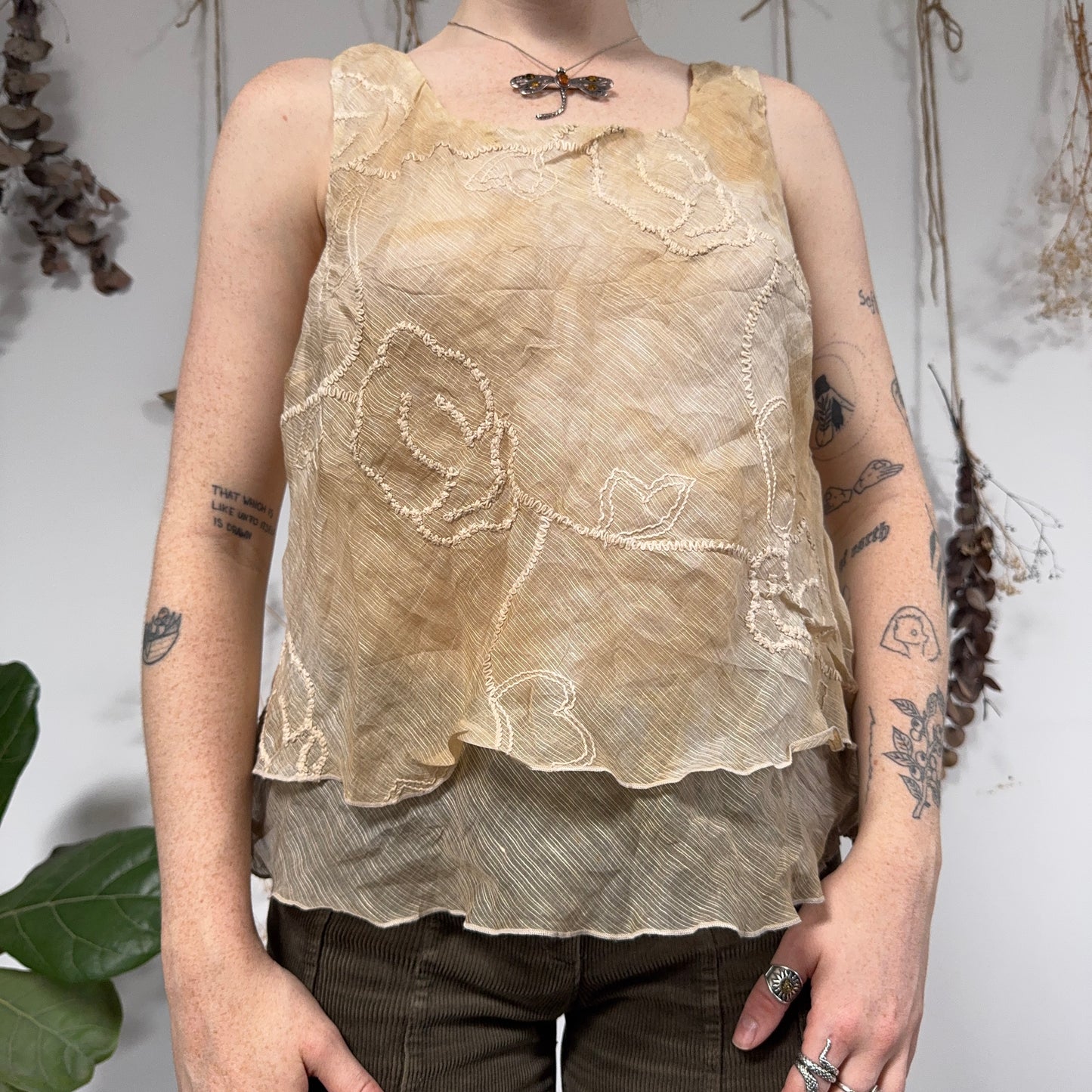 Earthy top - size L/XL