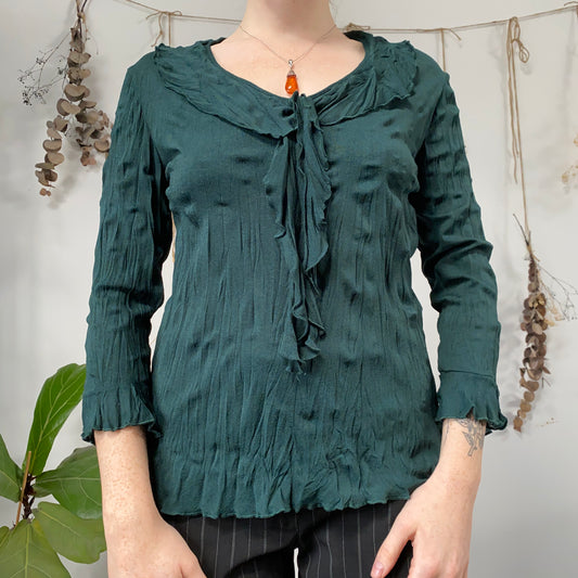 Green mesh top - size L