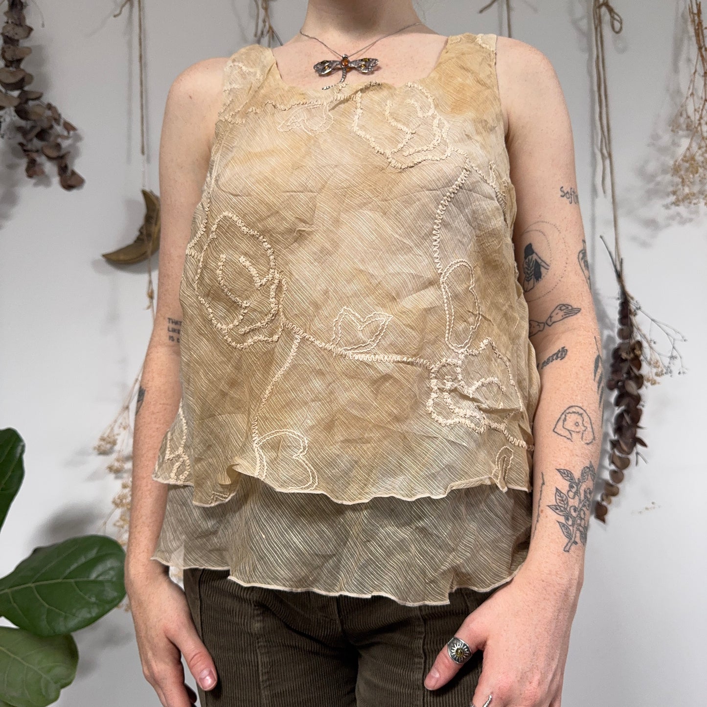 Earthy top - size L/XL