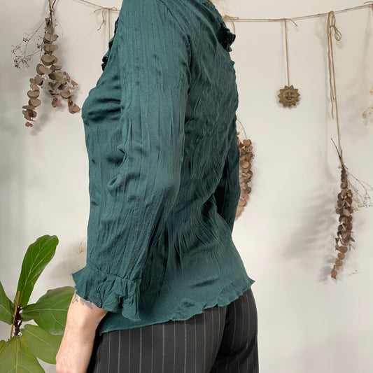 Green mesh top - size L