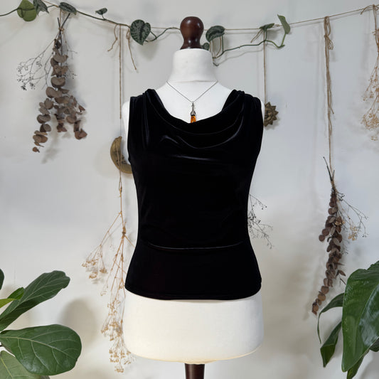Two tone velvet top - size M