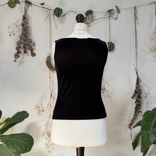 Two tone velvet top - size M