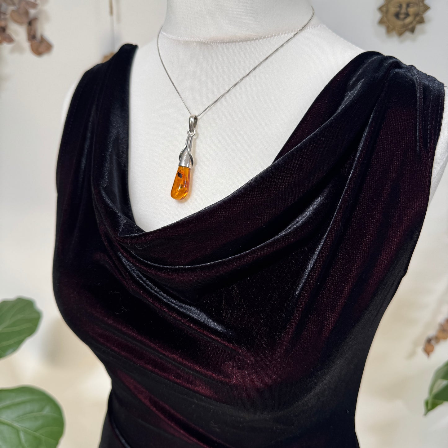 Two tone velvet top - size M