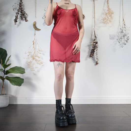 Mesh slip dress - size M