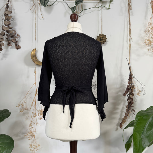 Black mesh top - size S/M