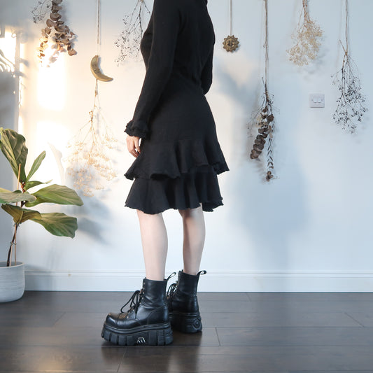 Black knit dress - size M/L