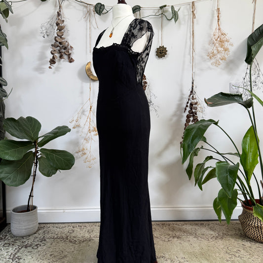 Black evening dress - size L