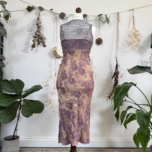 Lilac floral dress - size S