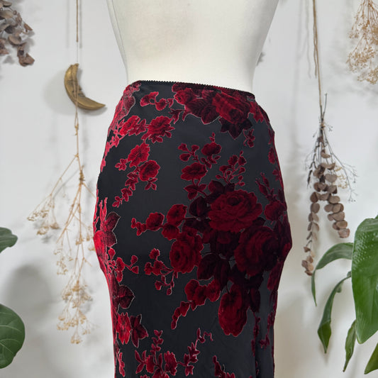 Velvet embossed skirt - size S/M