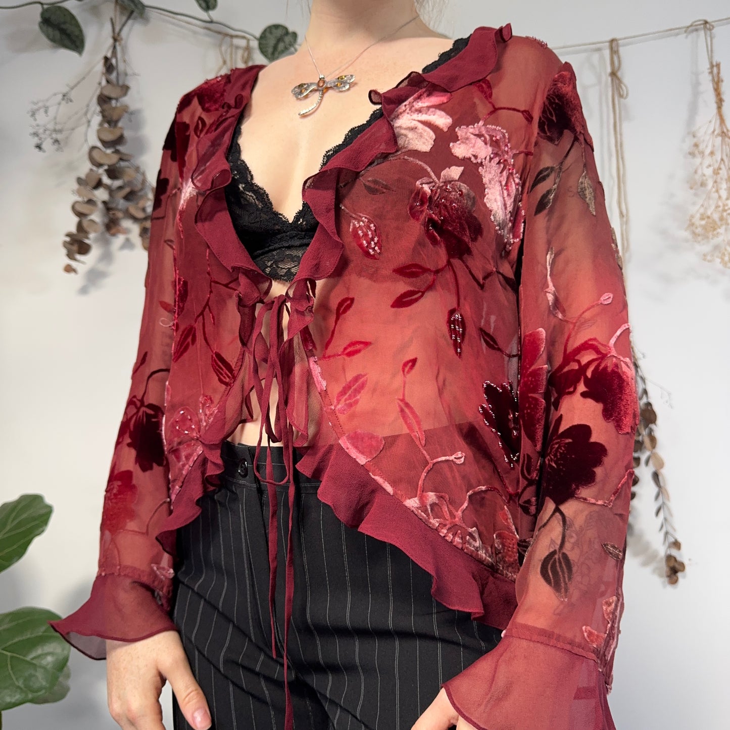 Raspberry blouse - size M/L