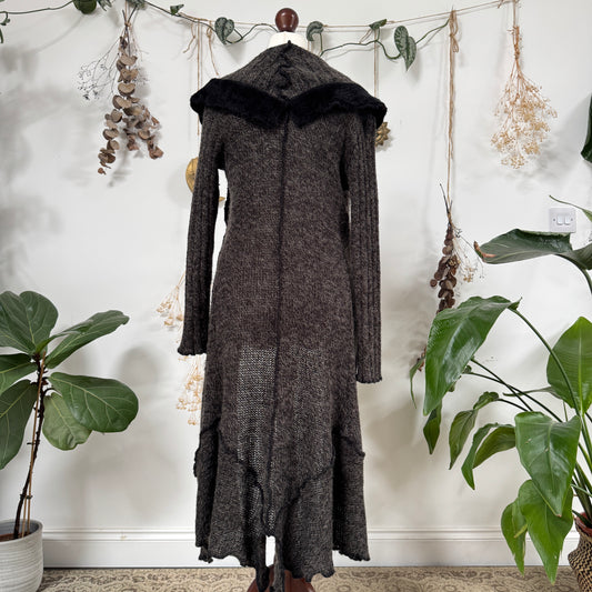 Grey knit cardigan - size M