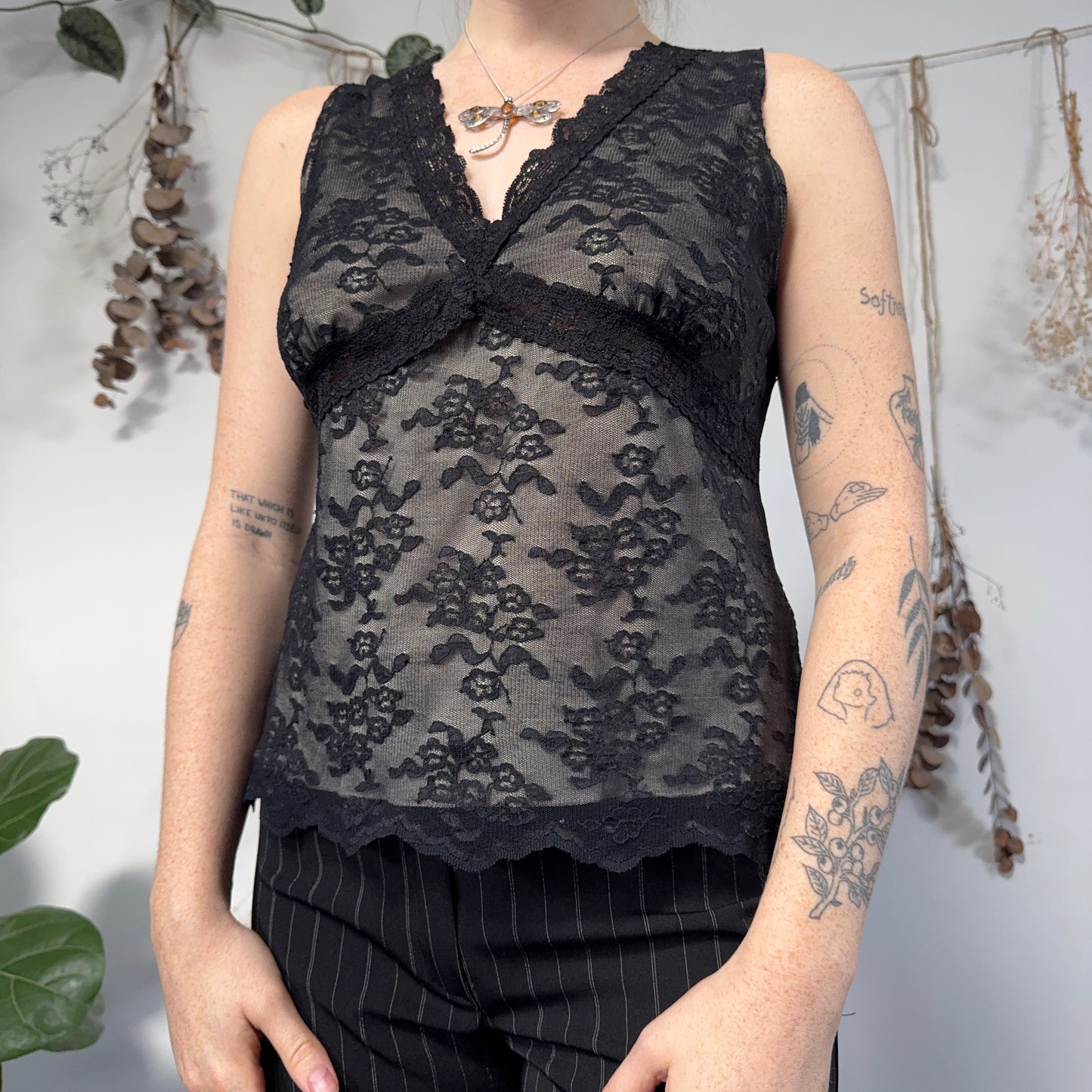 Lace tank top - size M/L