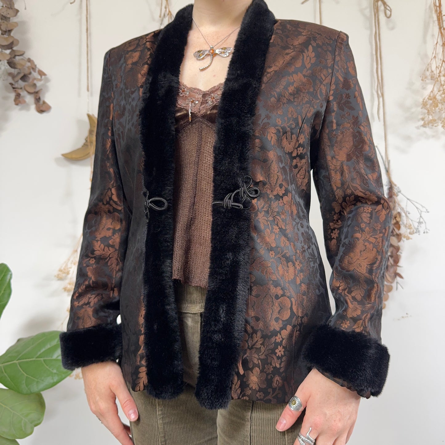 Copper smoking jacket - size S/M