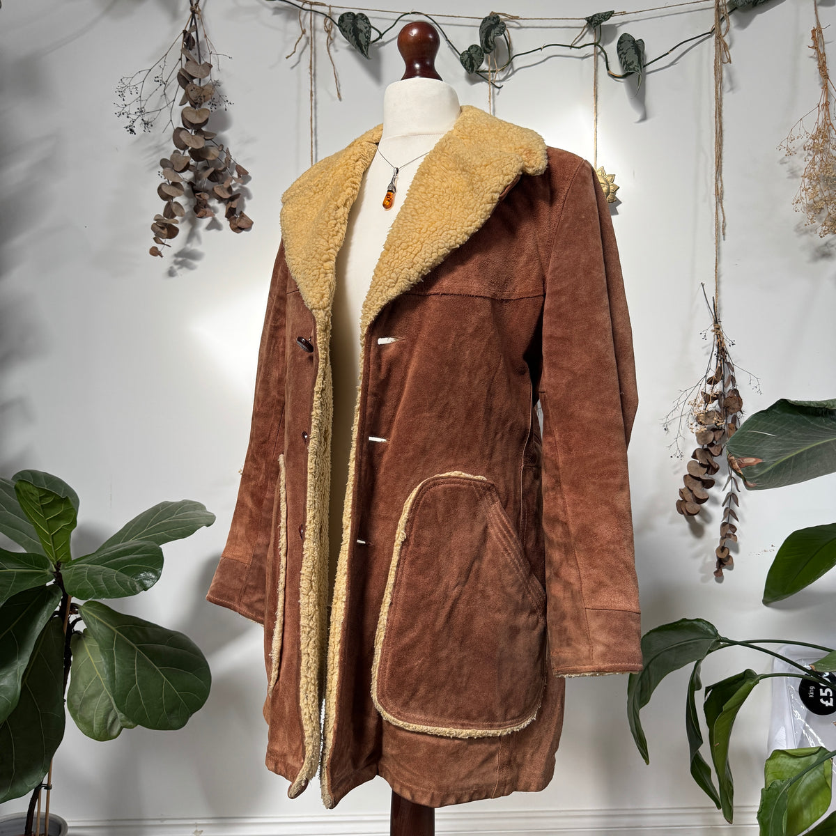 Sheepskin coat - size L