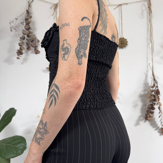 Black corset top - size S
