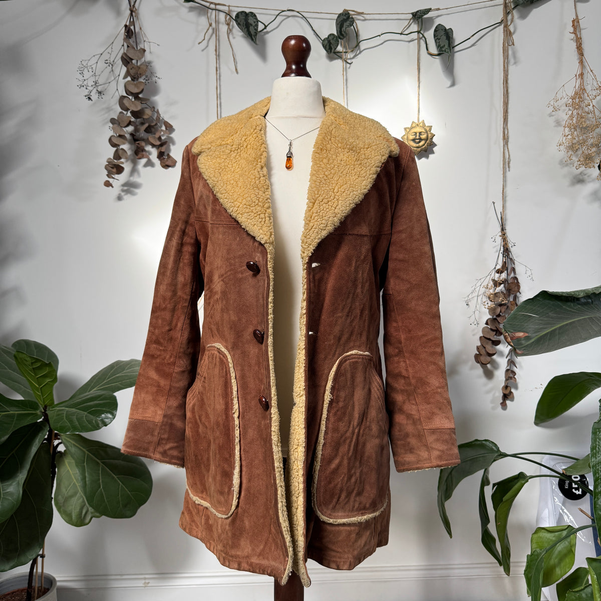 Sheepskin coat - size L