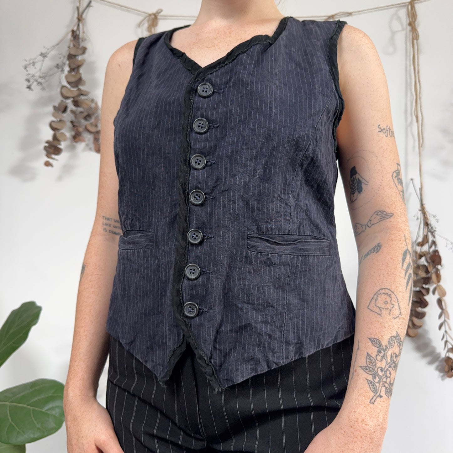 Pinstripe waistcoat - size M/L
