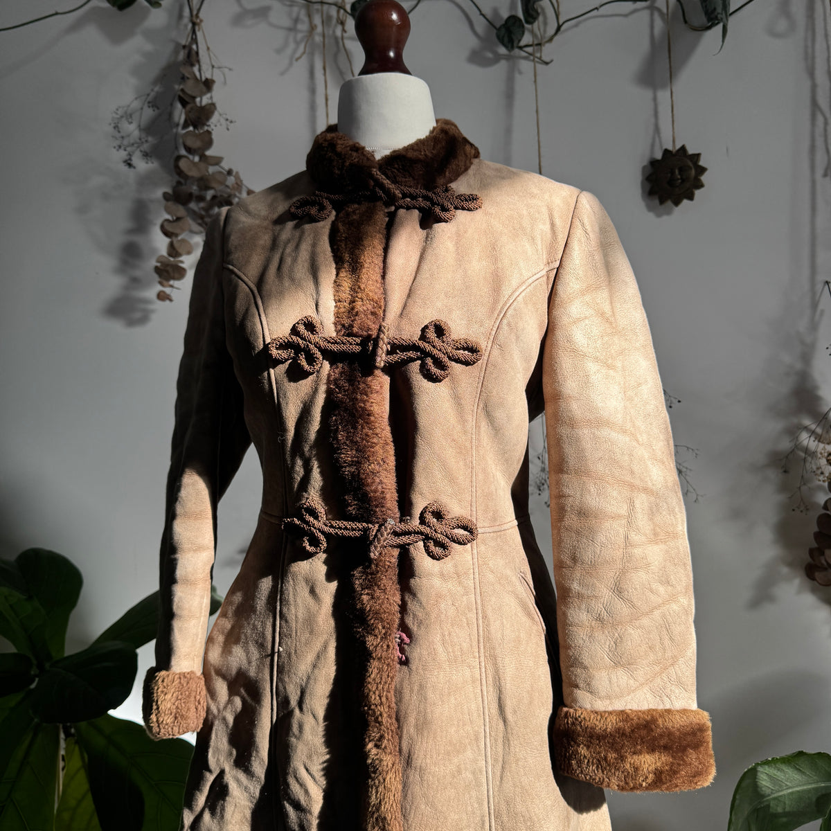 Sheepskin coat - size S