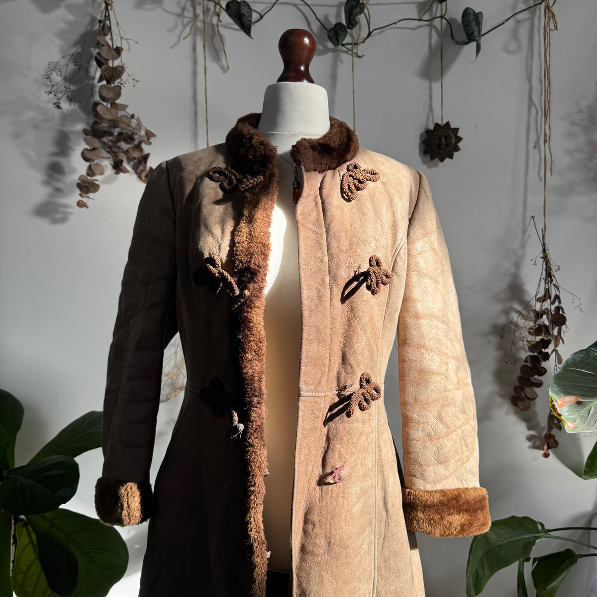 Sheepskin coat - size S