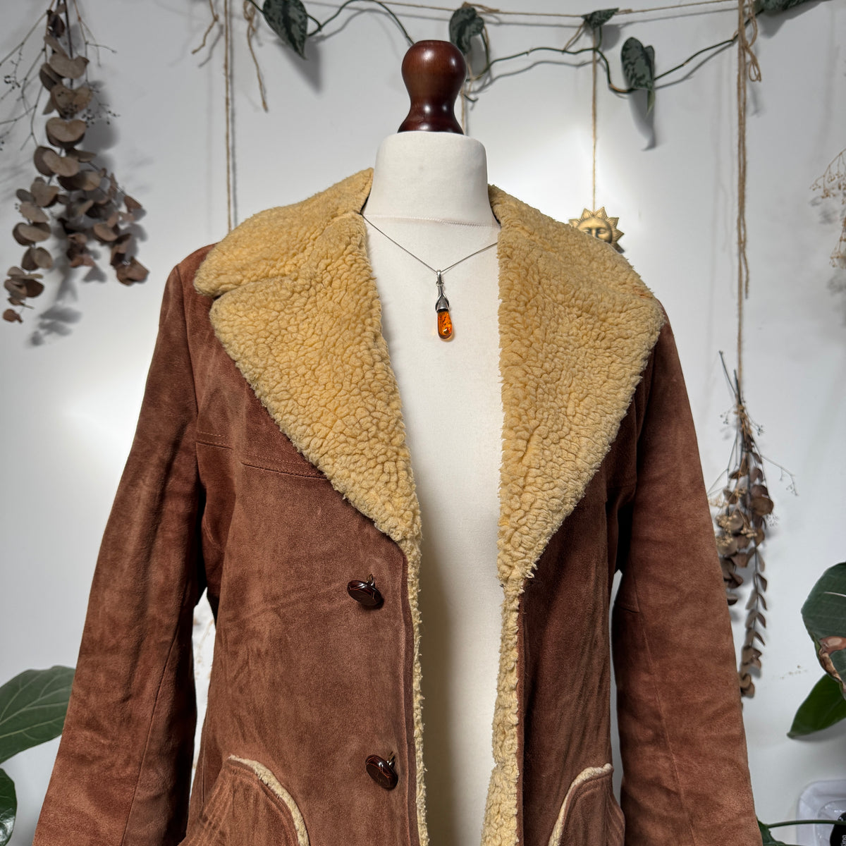 Sheepskin coat - size L