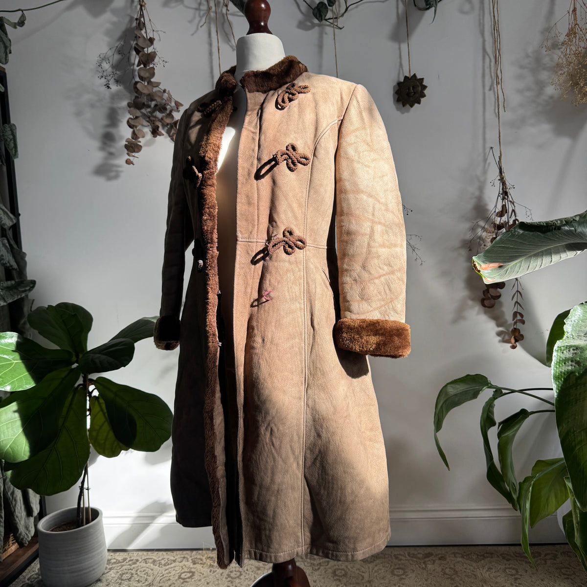 Sheepskin coat - size S