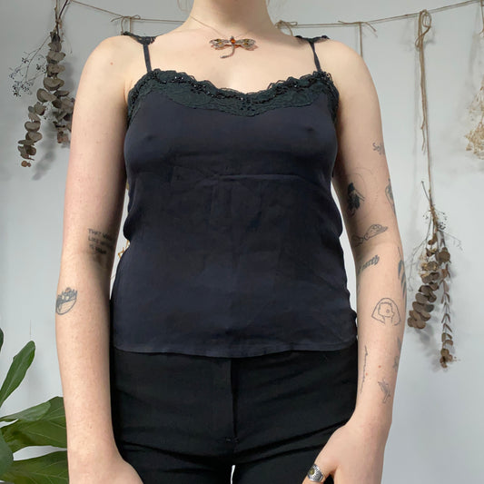 Black cami - size S/M