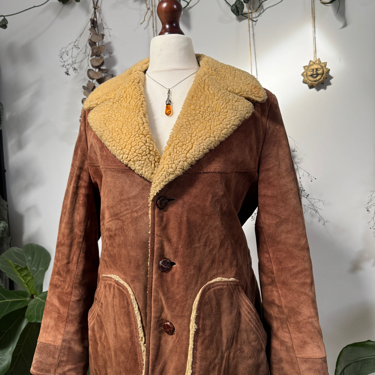 Sheepskin coat - size L