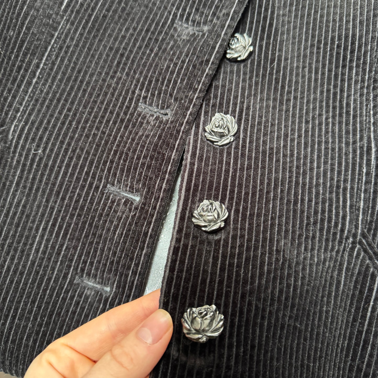 Black cord jacket - size M