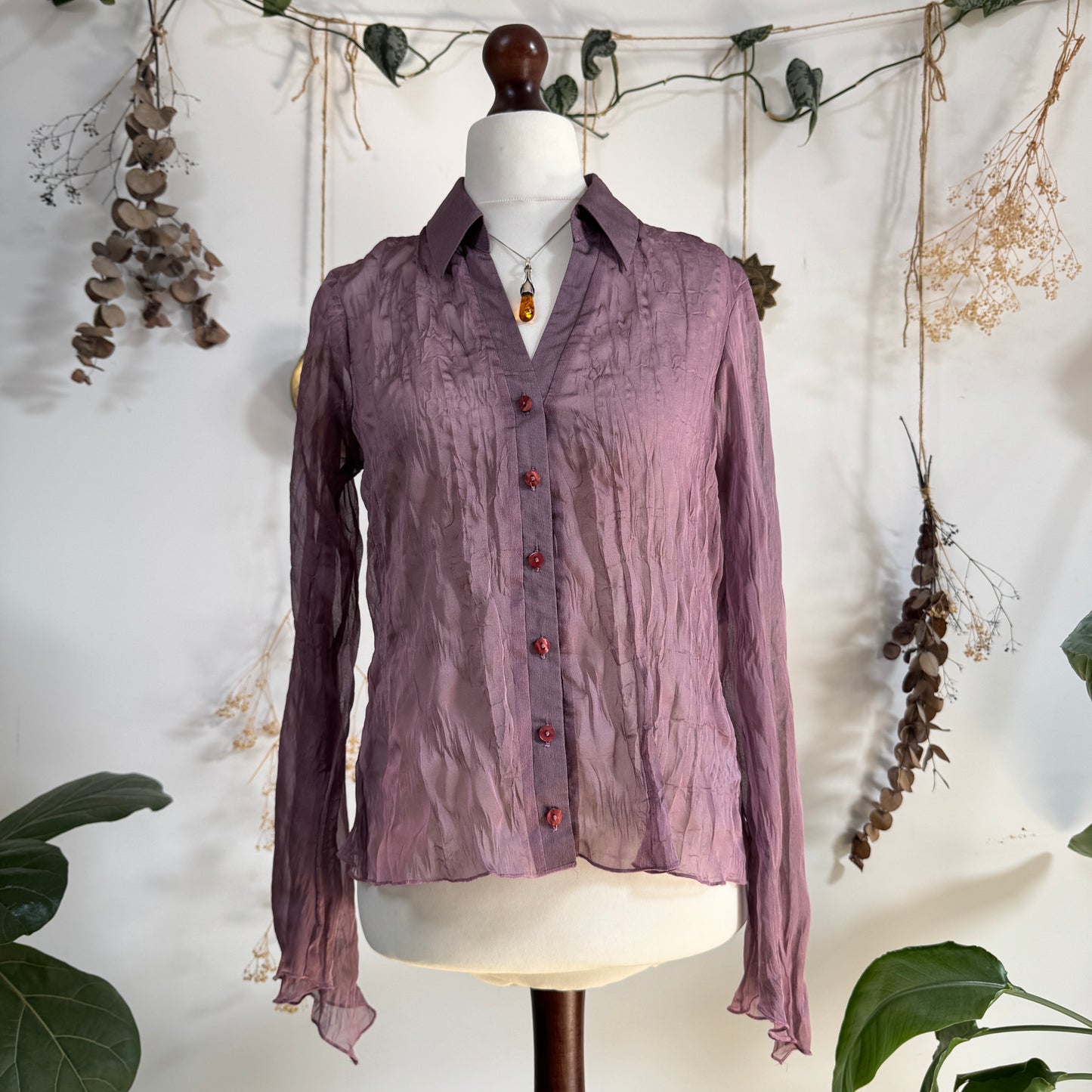 Purple iridescent shirt - size M/L