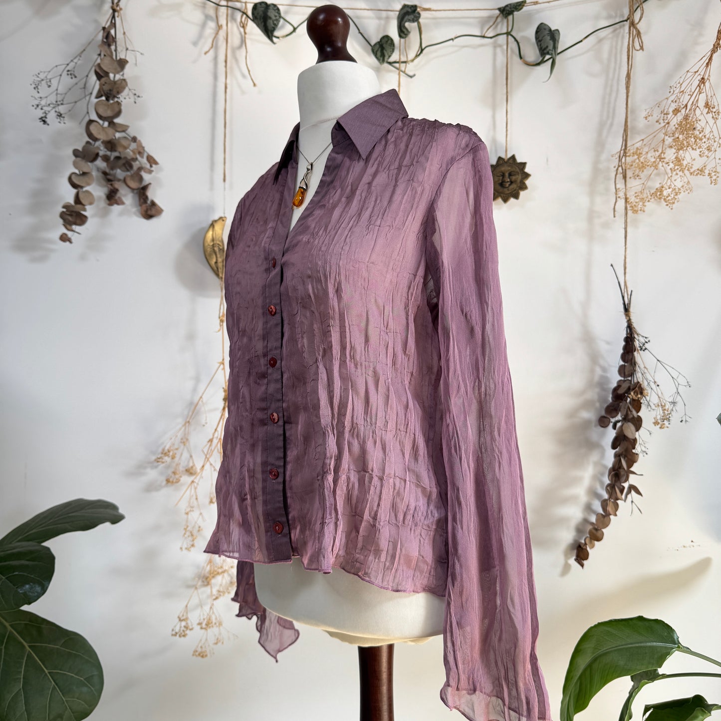 Purple iridescent shirt - size M/L