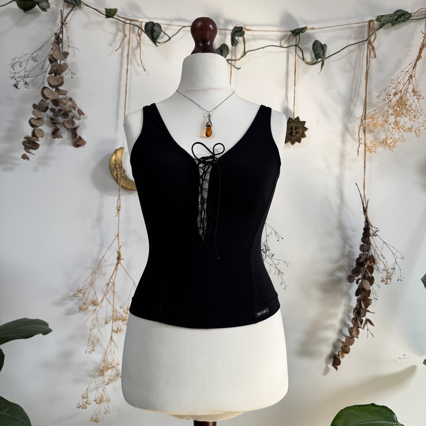 Black tank top - size S