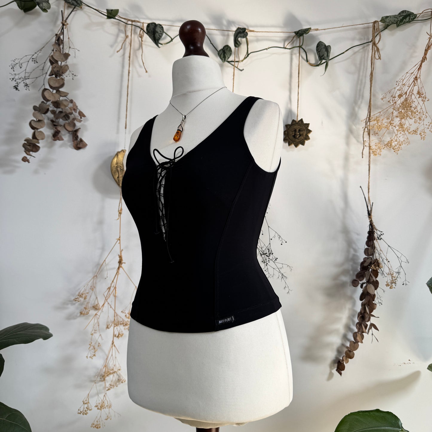 Black tank top - size S