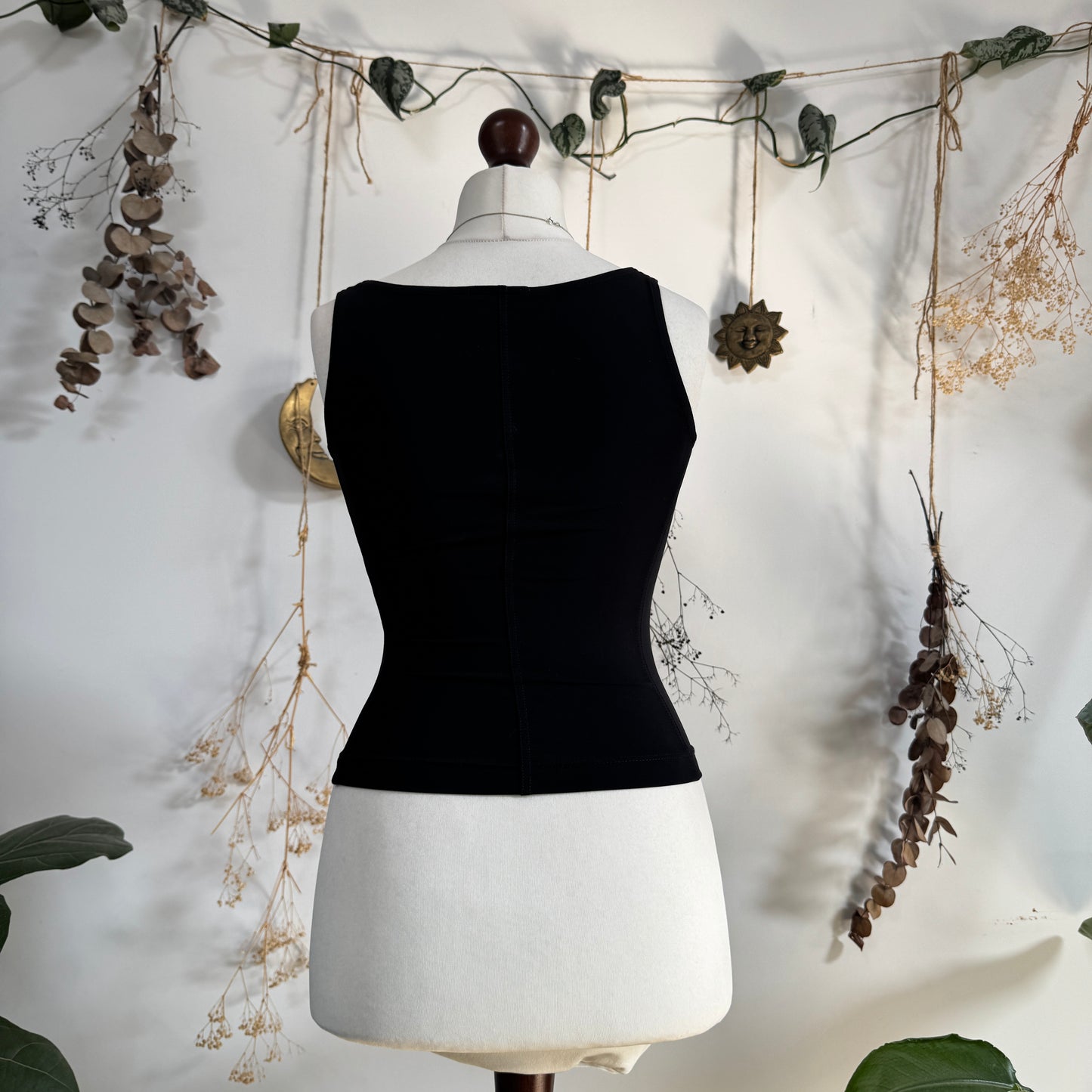 Black tank top - size S