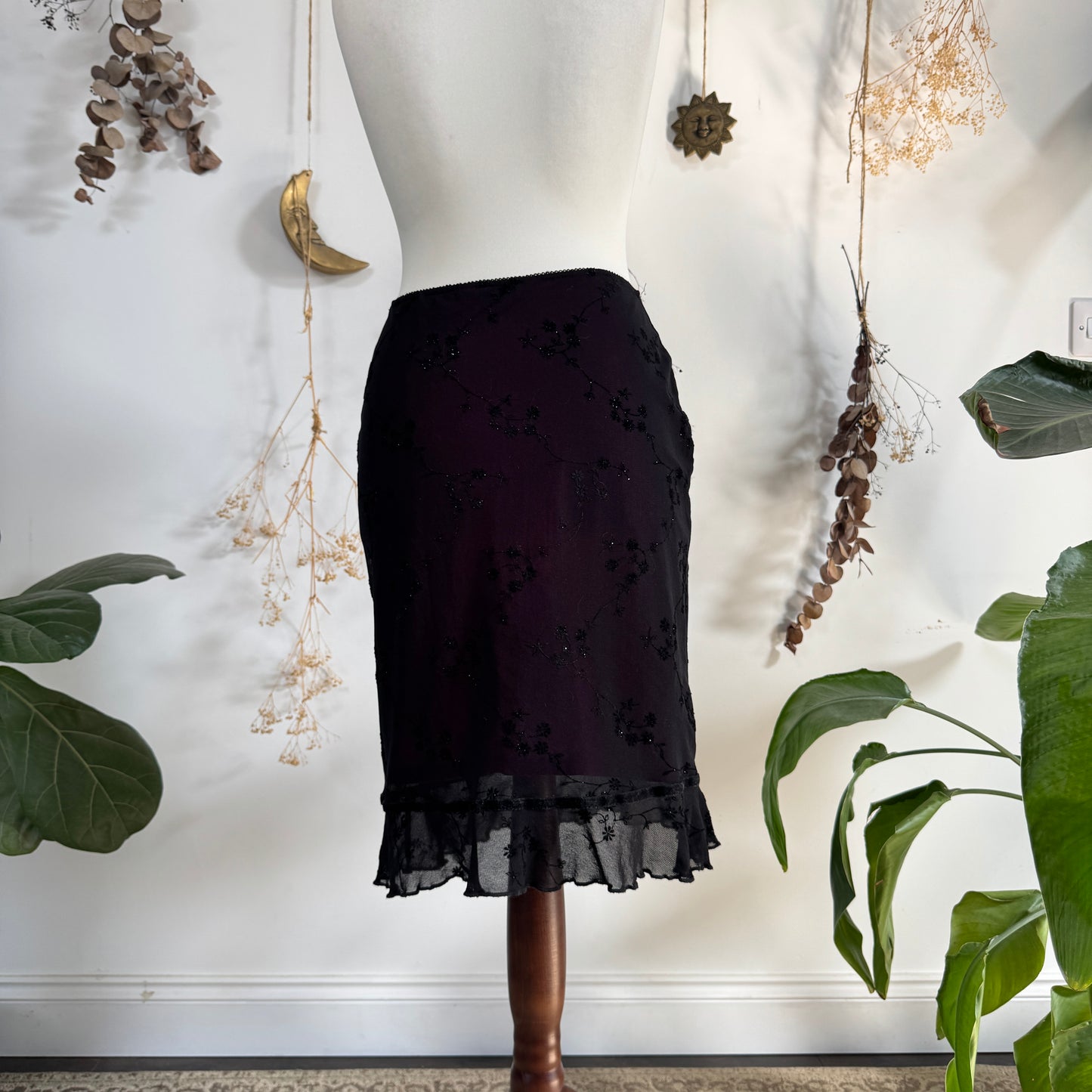 Mesh midi skirt - size M