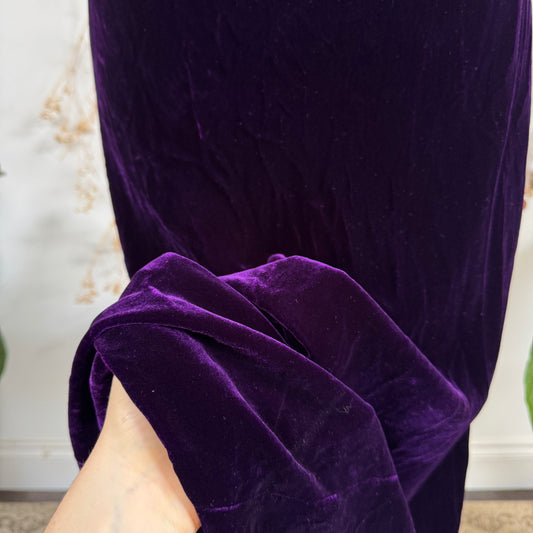 Purple velvet dress - size M